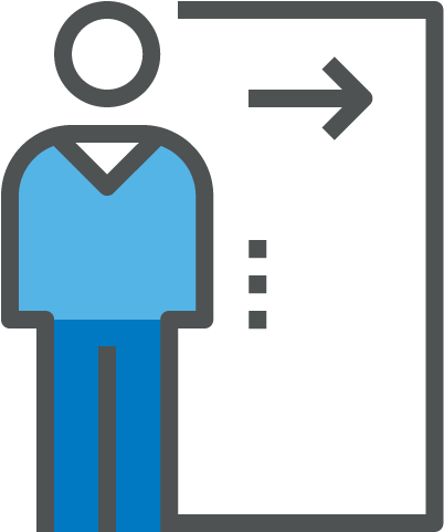Employee And Manager Self-service Options - Employee Exit Icon (512x512)