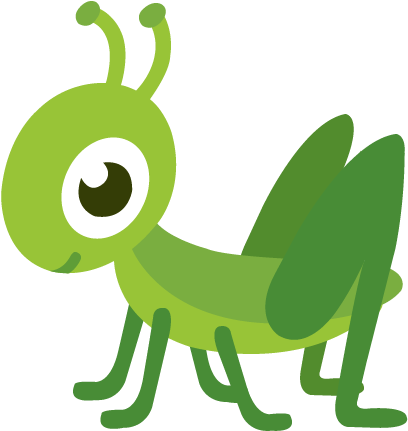 "work Today And You Can Reap The Benefits Tomorrow - Imagenes De Saltamontes Animados (414x438)