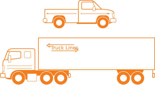 Semi And Pickup Trucks - Semi-trailer Truck (512x283)