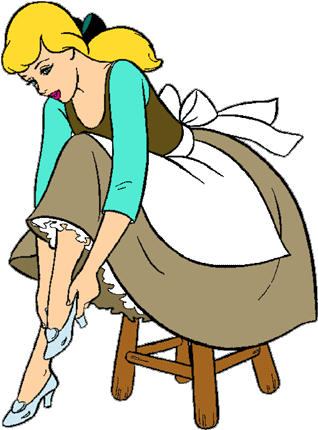 Cinderella Glass Slipper Clipart - Cinderella Glass Slipper Clip Art (346x446)