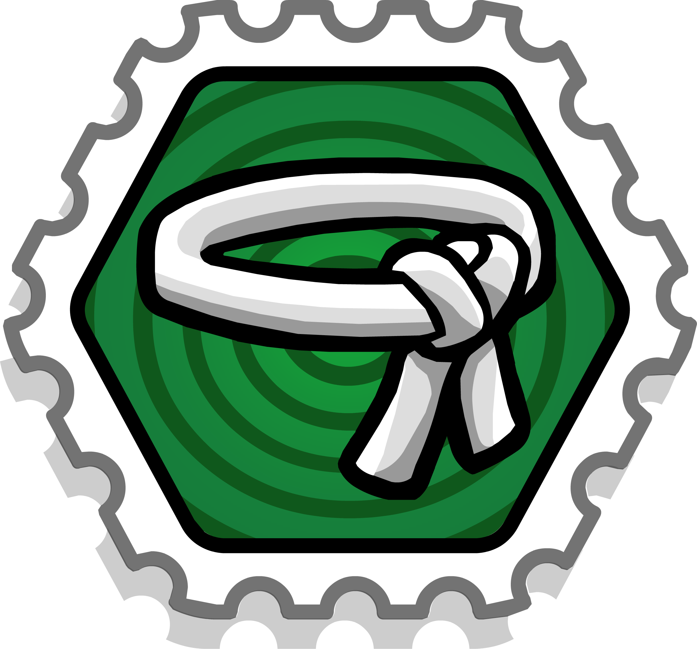 Grasshopper - Club Penguin Extreme Cannon Stamp (2448x2279)
