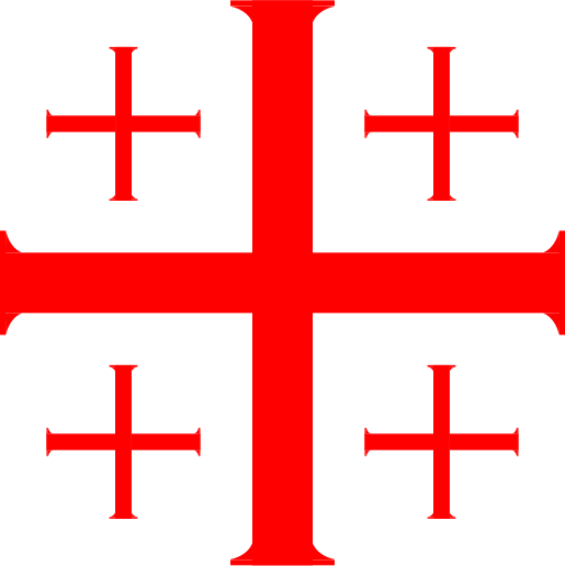 This Is A Jerusalem Cross Or The Crusader's Cross - Jerusalem Cross (515x516)