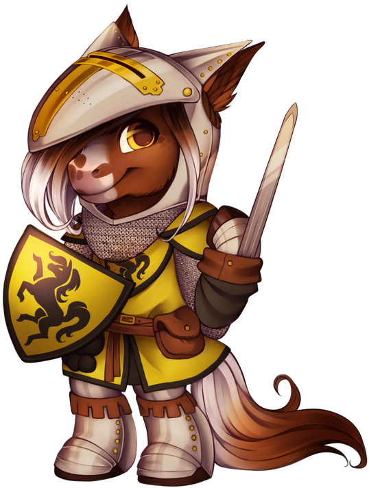 Knight Horse - Furvilla Warrior (600x761)