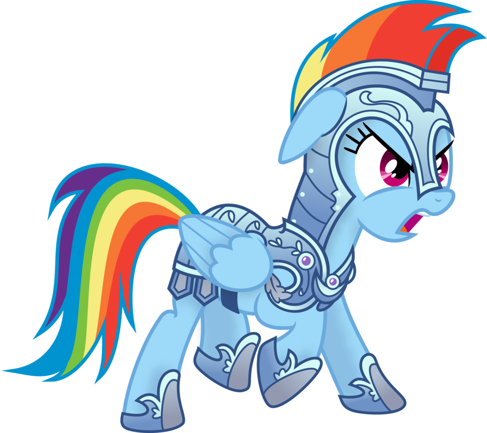 Knight Rainbow Dash By Spier17 - Mlp Rainbow Dash In Armor (947x843)