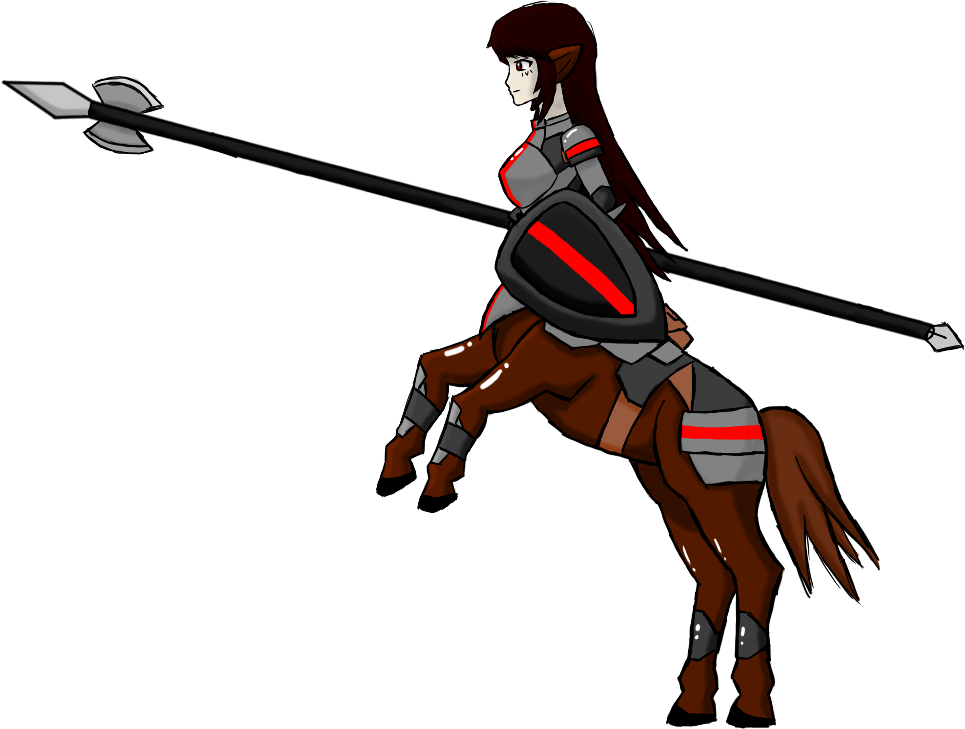 Centaur Knight By Spartan432 Sagitas - Horse (2400x1581)