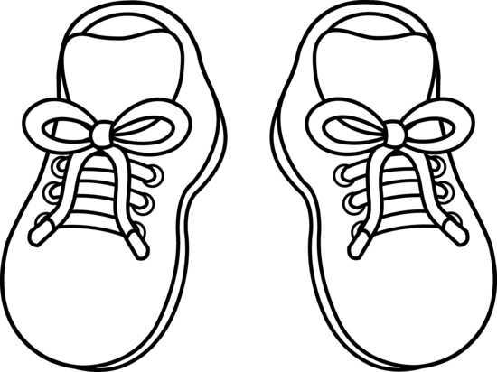 Kids Sneakers - Shoes Coloring (550x412)