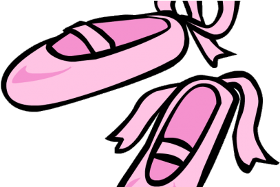 Pink Baby Booties Clipart - Ballerina Shoes Clipart Transparent (480x272)