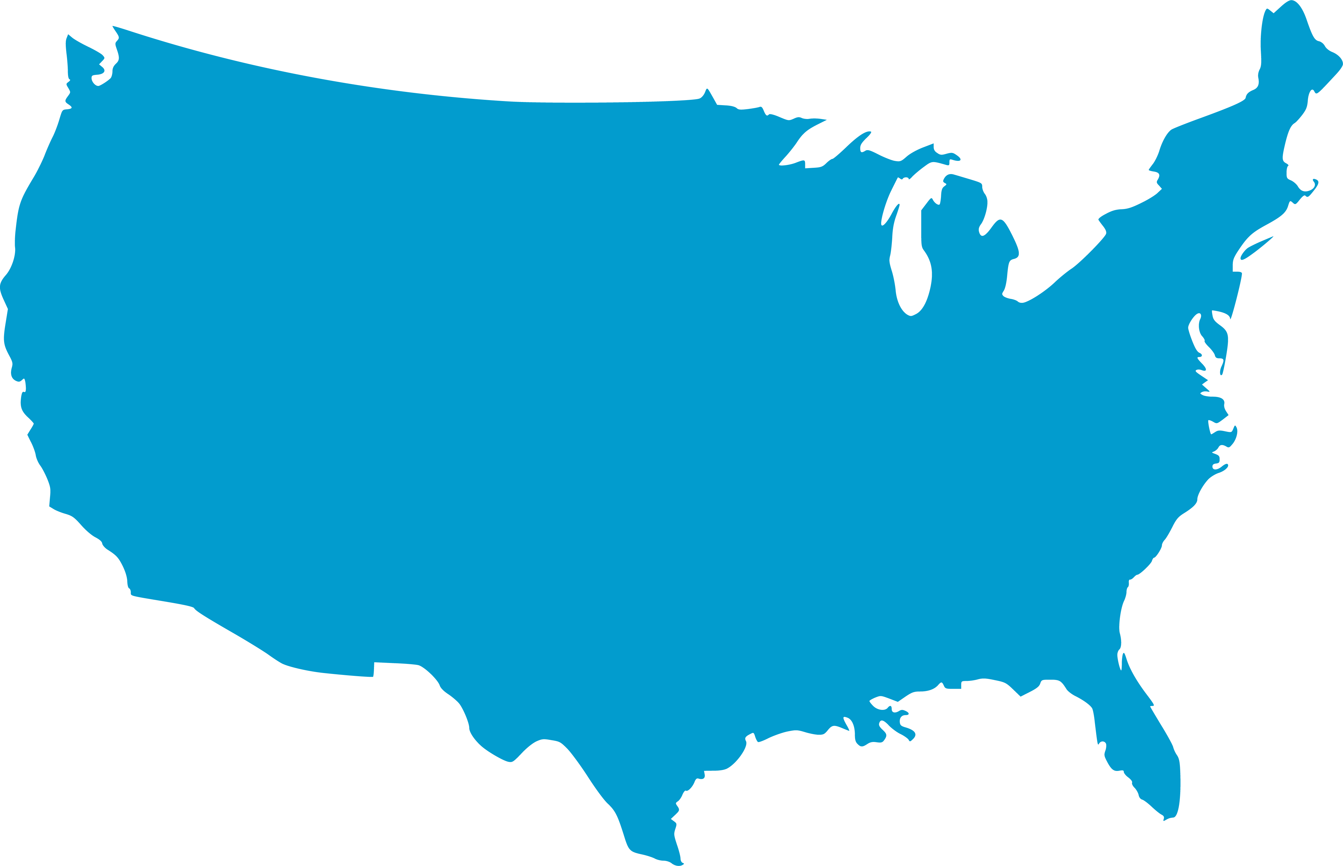 There Are 4,845,183 Disabled People In The Us Living - Usa Map In Black And White (4266x2751)