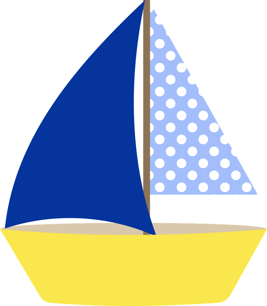 Sail Boat - Blue Sailboat Clipart (900x1030)