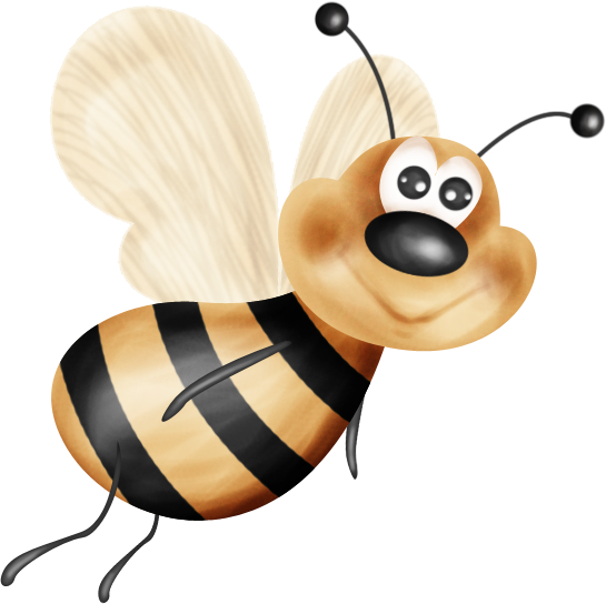 Borboletas & Joaninhas E Etc - Honeybee (545x544)