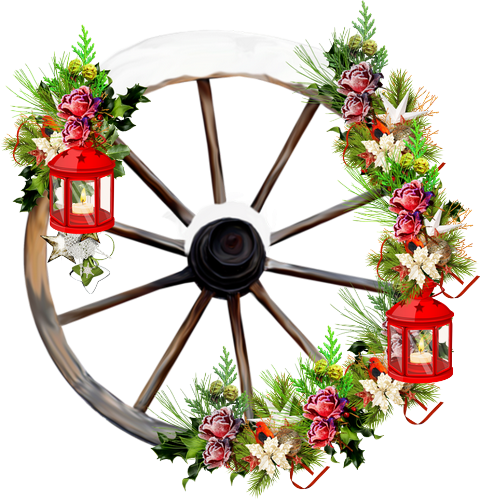 Holiday Wreaths - Christmas Day (480x500)