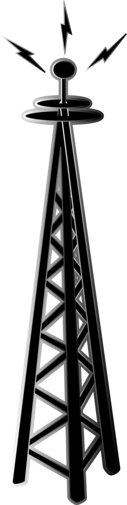 Transmission Tower Icon - Transmitter Tower Clip Art (256x1016)