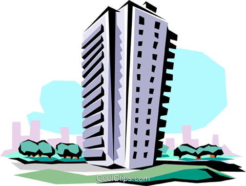 Towers Clipart Apartment - Towers Clipart Apartment (480x363)