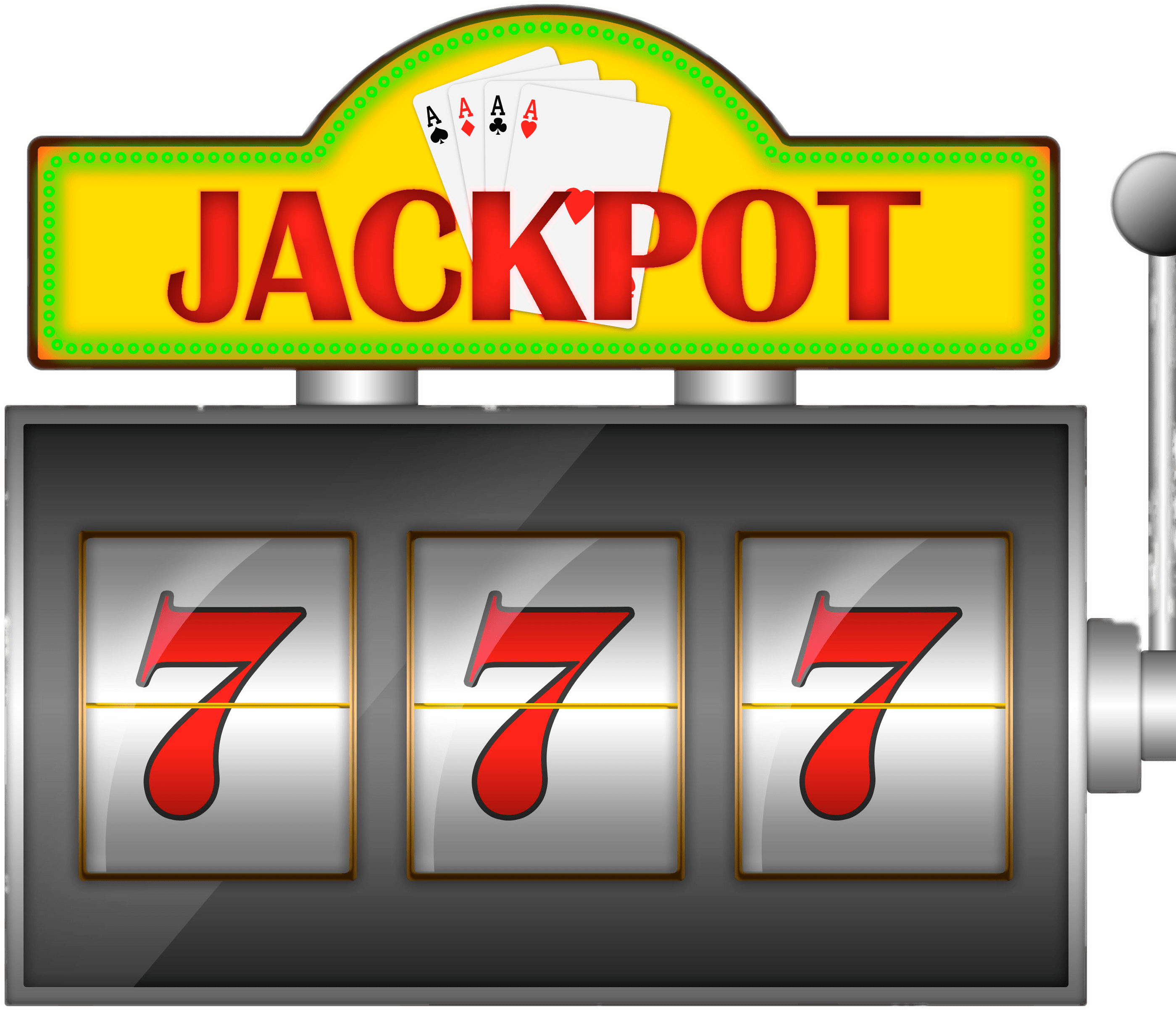 Slot Machine Clipart - Slot Machine Jackpot Printable (3000x3000)