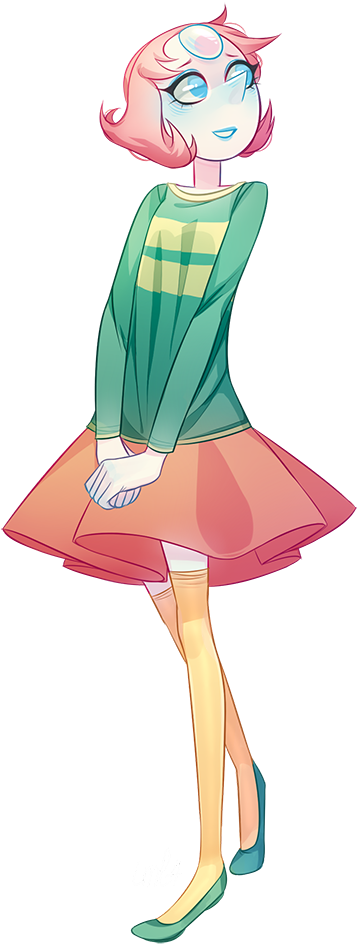 Clothing Green Pink Mammal Fictional Character Vertebrate - Pearl (600x1014)