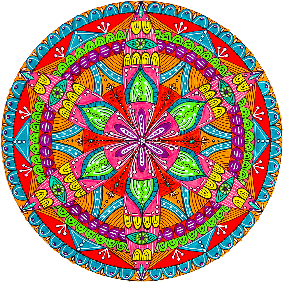 Go As Detail-crazy As You Like Until Your Mandala Feels - Mandala Circle Art (1000x1000)