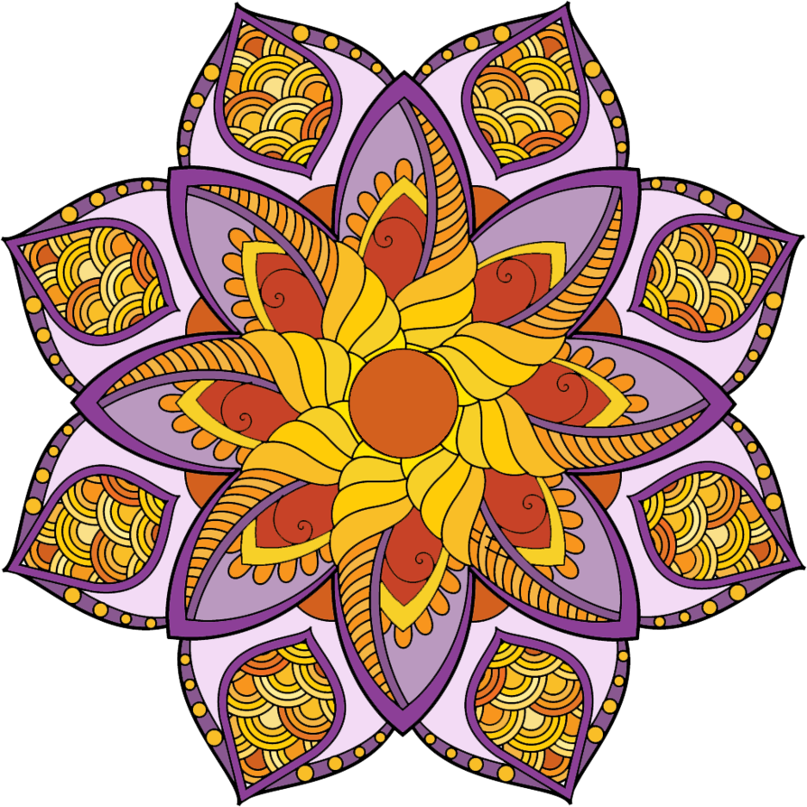Coloring Pages For Adults By Peaksel - Mandala (1024x1024)
