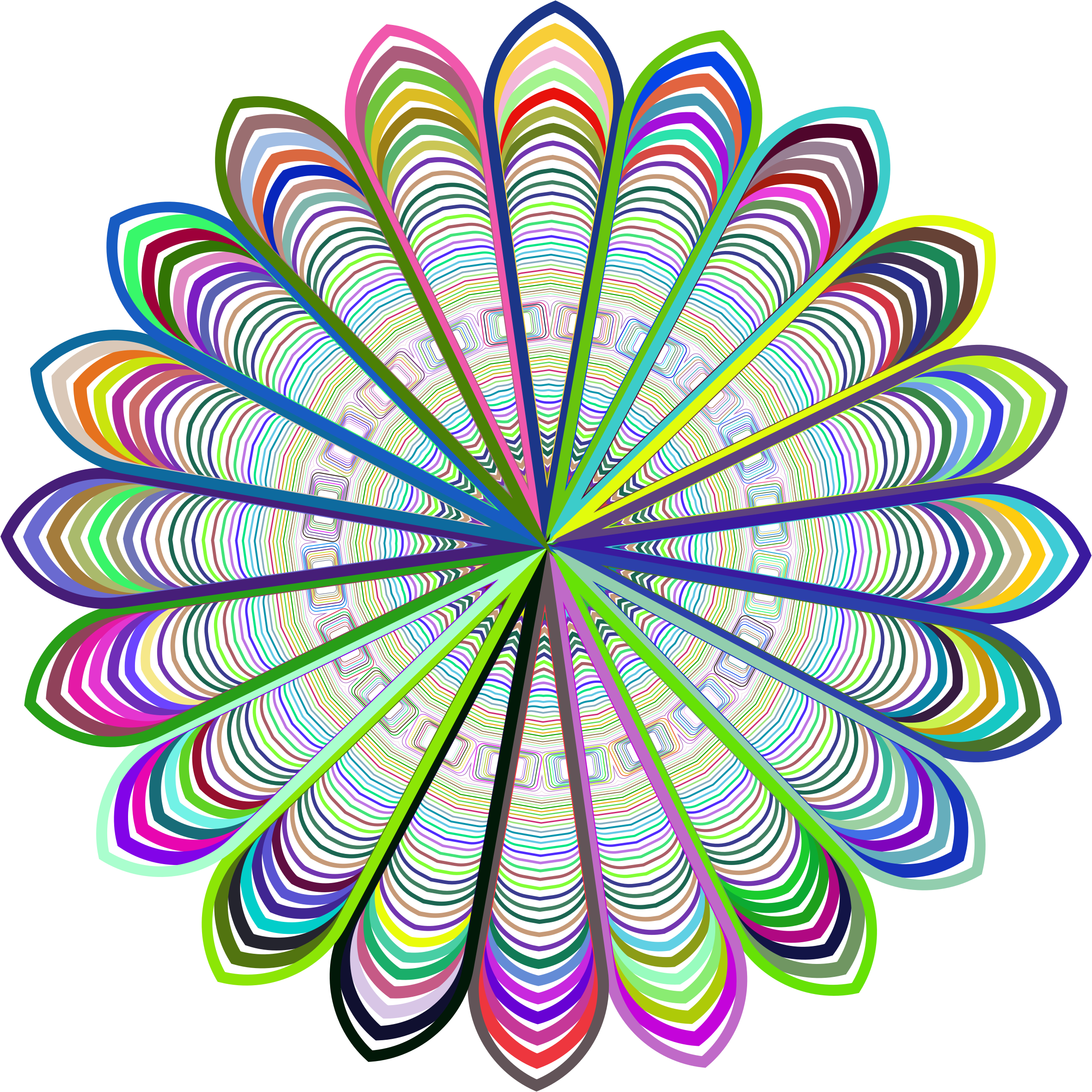 Mandala Line Art Design 2 - Clip Art (2362x2362)