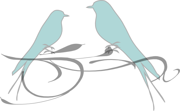 Birds On A Branch Svg Clip Arts 600 X 372 Px - Clip Art (600x372)