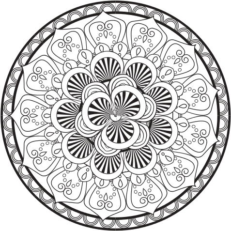 Beautiful Deco Black Mandala - United States Census Bureau (550x550)