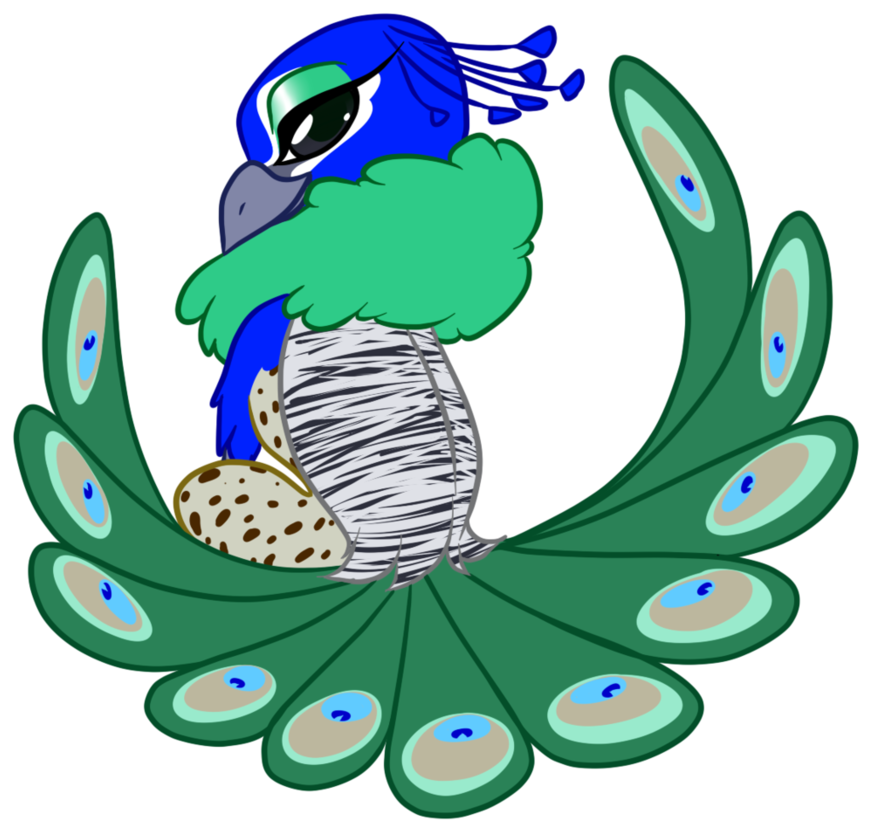 Round Peacock Gryphon By Broeckchen - Digital Art (894x894)