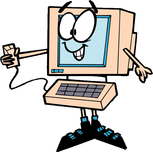 Funny Computer Tools Free Clipart Images Bclipart - Computer Funny Clip Art (601x624)
