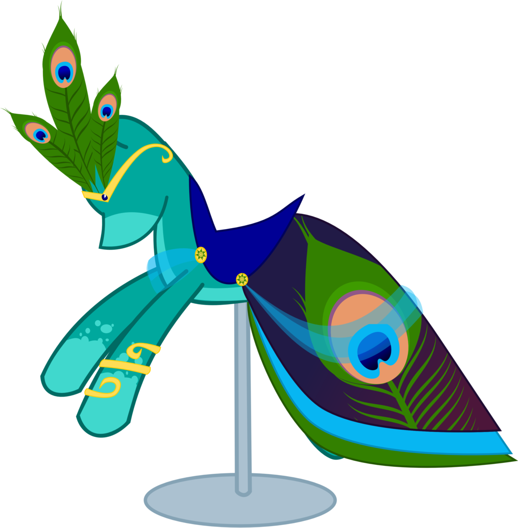 Peacock Dress By Kaleidoscopecolor - Mlp Peacock Dress (1024x1044)