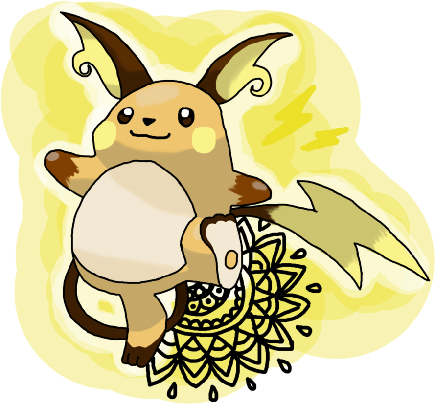 Mandala Raichu By Urianity - Cartoon (936x854)