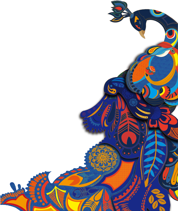 Vector Hand-painted Peacock 778*807 Transprent Png - Portable Network Graphics (778x807)