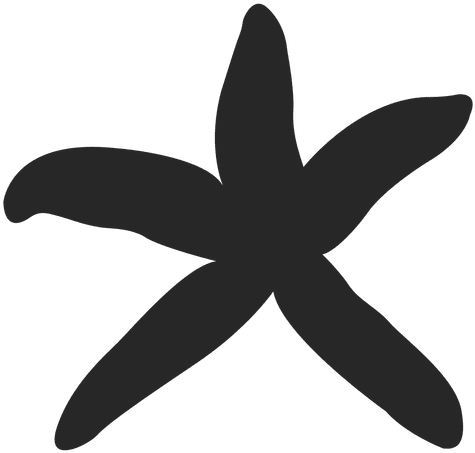 Starfish Silhouette - Starfish Silhouette Png (512x512)
