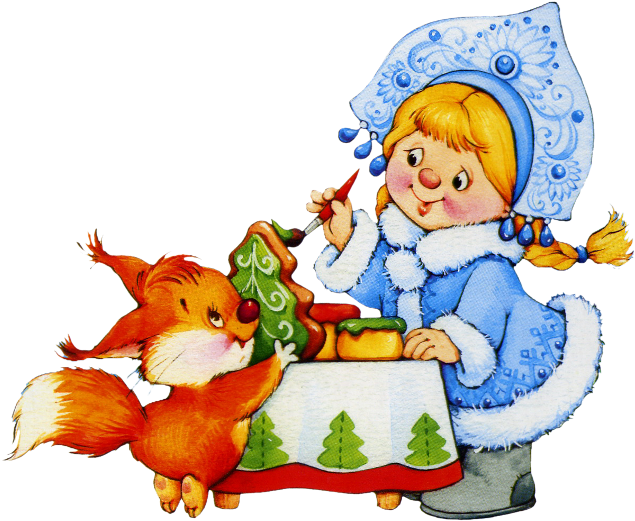 Publicat De Eu Ciresica La - Новогодние Звери На Прозрачном Фоне (650x547)