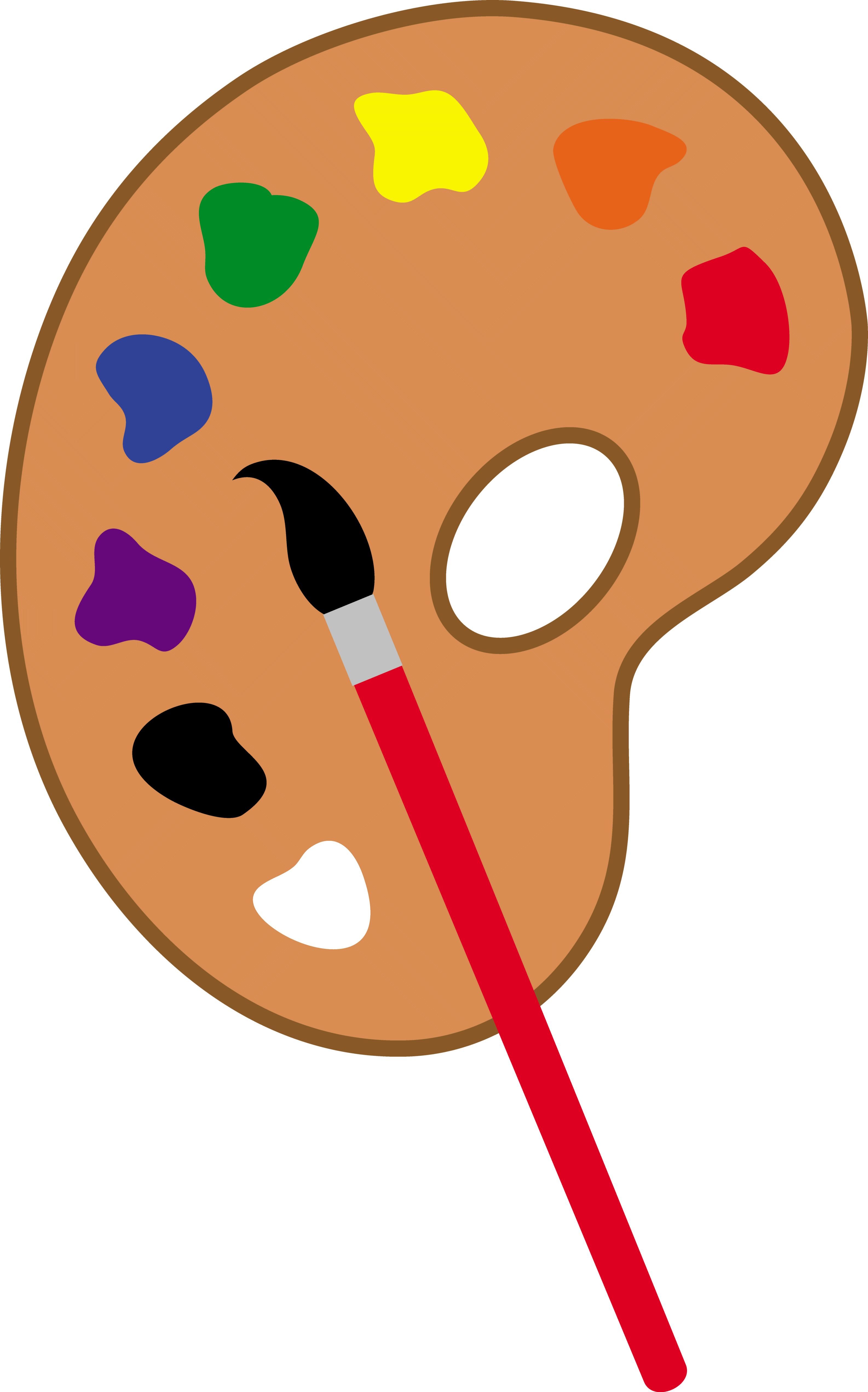 Artist Palette Clipart - Paint Palette Clip Art (3338x5349)