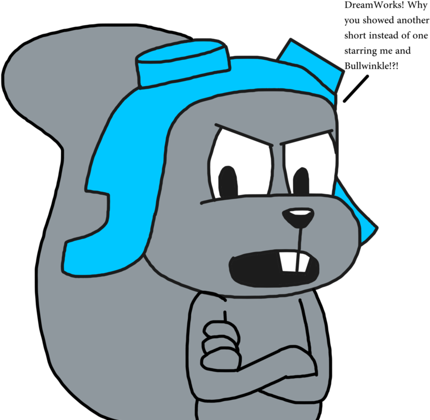 Rocky The Flying Squirrel Rocky Complains With - Rocky And Bullwinkle 2014 Dreamworks (894x894)