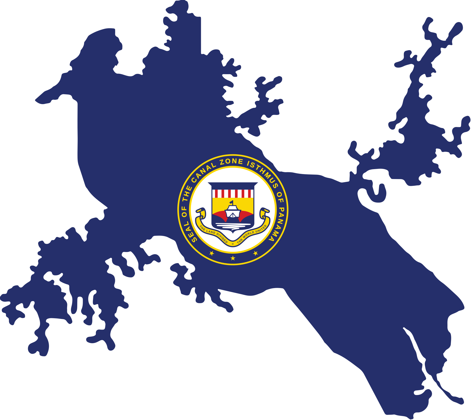 Open - Panama Canal Zone Flag (2000x1783)