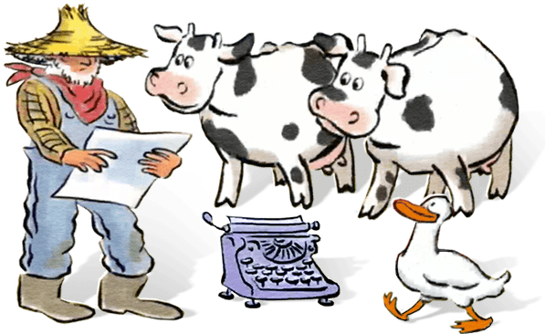 Click Clack Moo Clip Art Clipart Free Download - Click, Clack, Moo (600x375)
