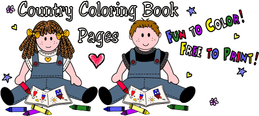 Coloring Book Page Free To Print Fun To Color - Free Country Clipart (534x246)