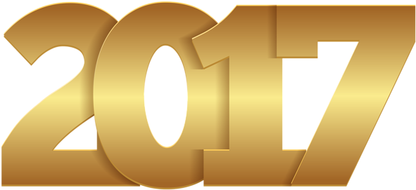 Golden 2017 Png Clipart Image - 2017 Png (600x280)