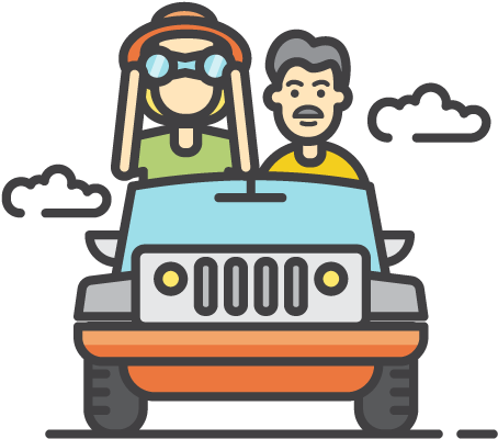 Exciting Exploration And Tours - Cartoon (521x521)