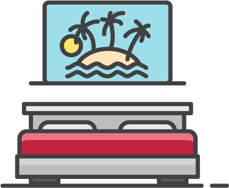 Resort Hotel Accommodations - Cartoon (521x521)