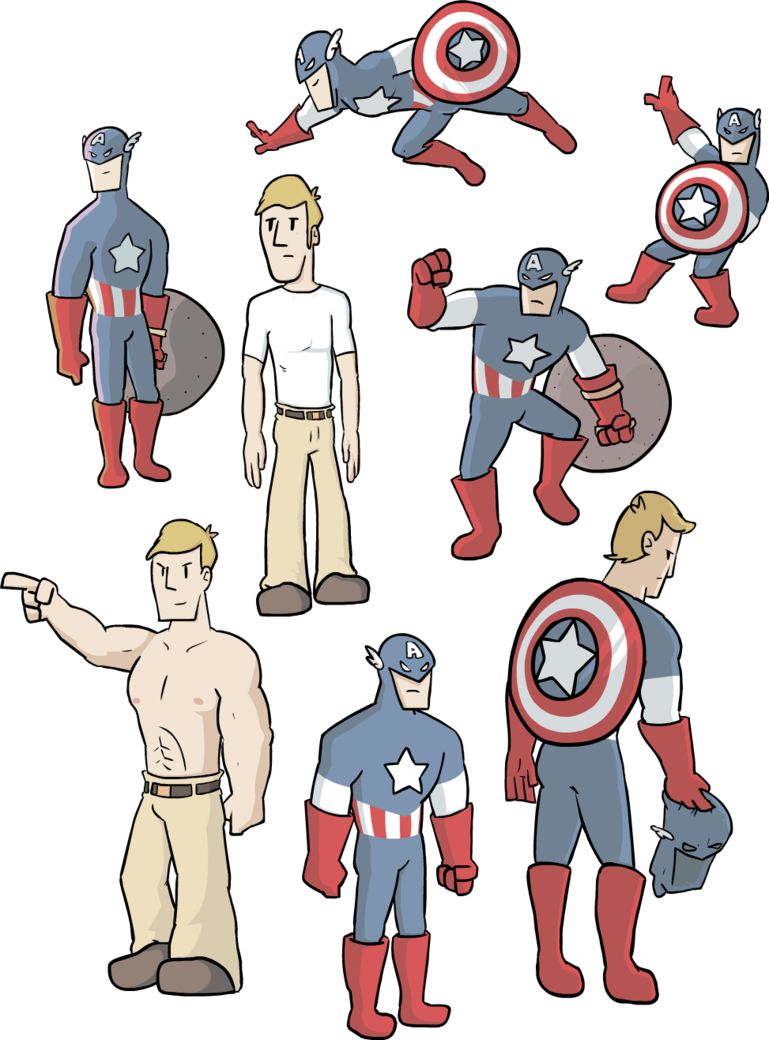 Captain America Collage By Kirazy - Captain America Wallpaper Anime (769x1040)