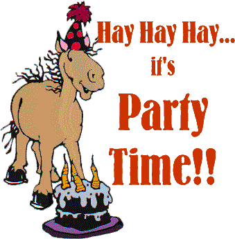 Happy Birthday Wish With Horse Clipart - 1st August Horses Birthday (350x351)