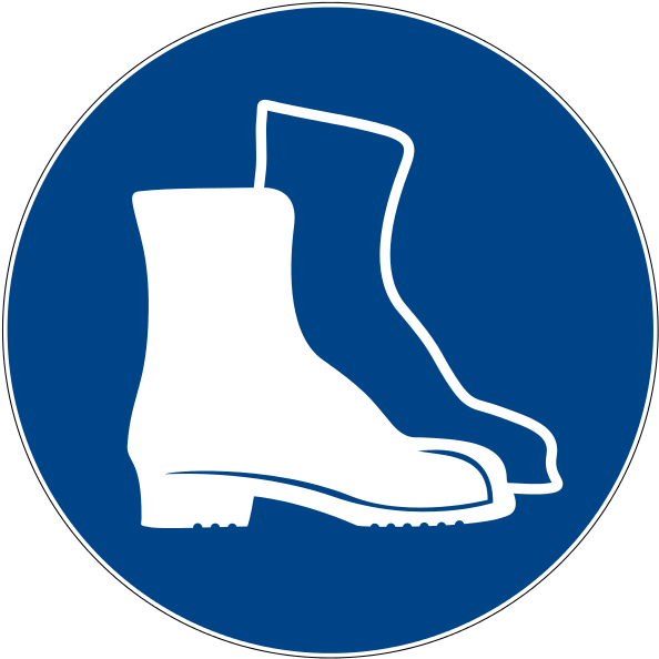 Din 4844 2 D M005 - Safety Boots Sign (600x600)