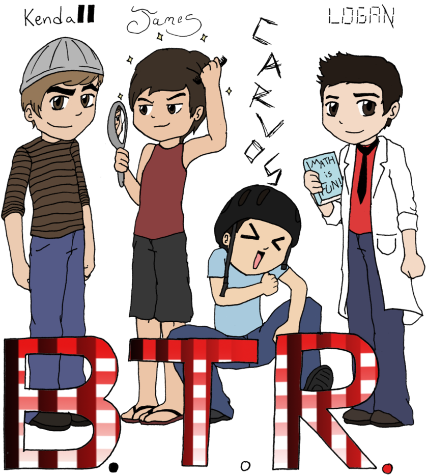 Big - Cartoon Big Time Rush (847x943)