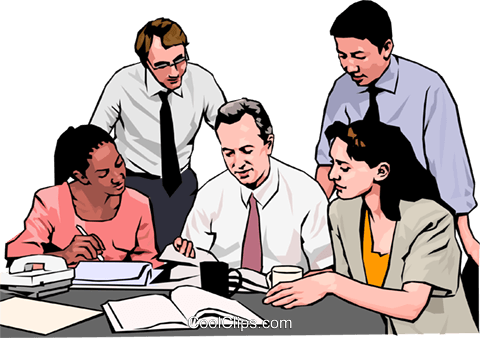Business Meeting, People In Business Royalty Free Vector - Customs And Manners (480x338)