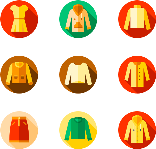 Autumn Clothes - Vector Graphics (600x564)