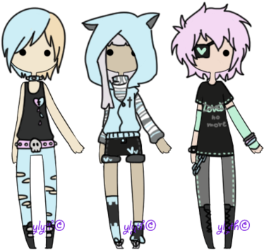 [pastel Goth][closed] By Ylyth - Male Pastel Goth Outfit (400x372)