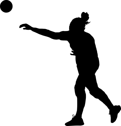 Free Png Sport Handball Silhouette Png Images Transparent - Throwing Png (480x499)