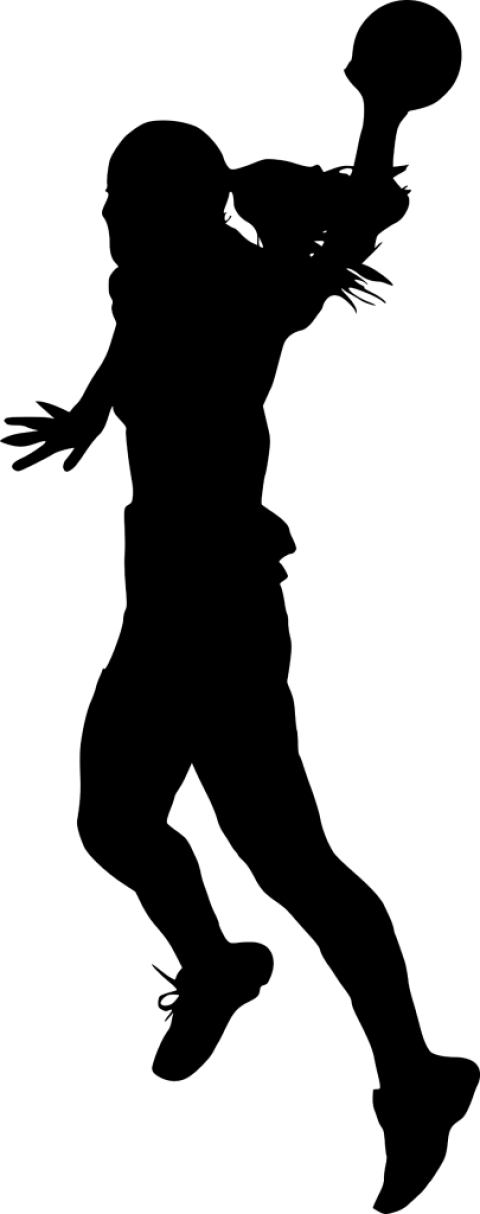 Free Png Sport Handball Silhouette Png Images Transparent - Silhouette (480x1214)