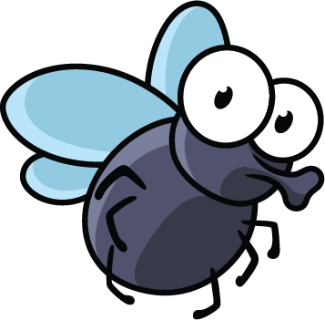 Fly Cartoon Character - Fly Cartoon (357x351)