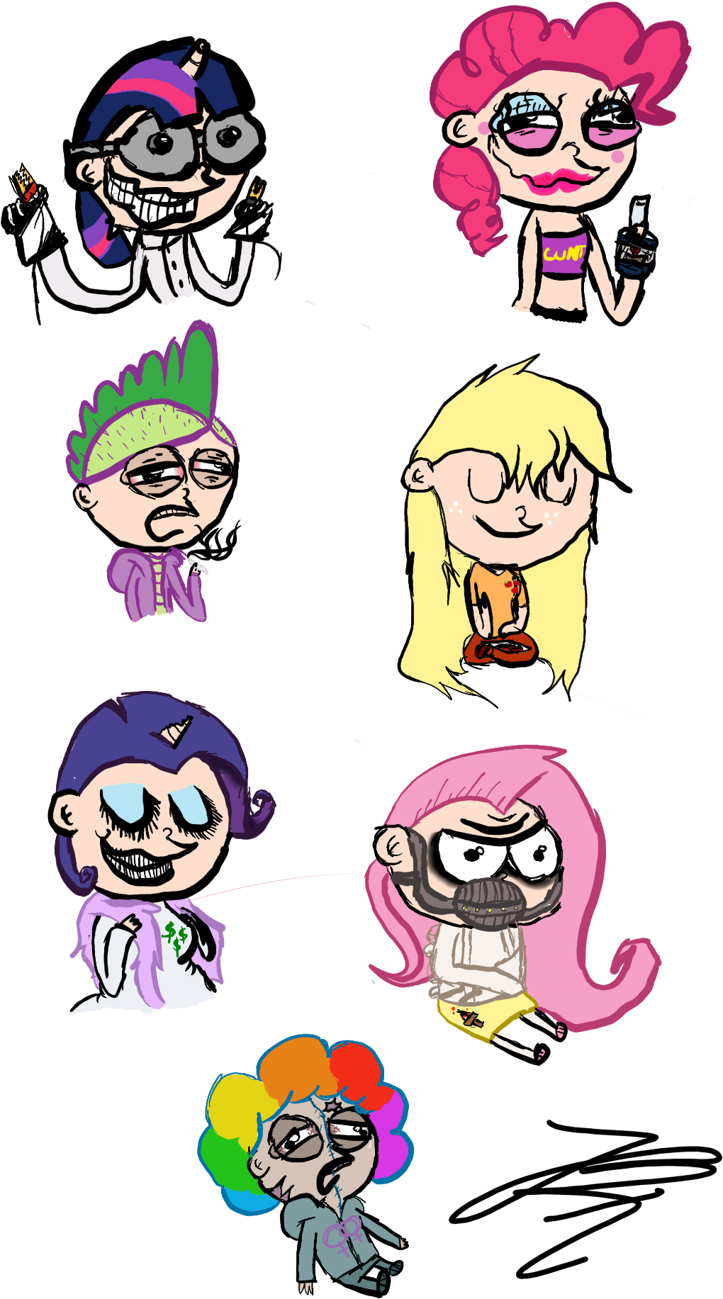 Rarity Spike Rainbow Dash Pony Fluttershy Face Pink - Mlp Pony Mov Base (1200x1842)